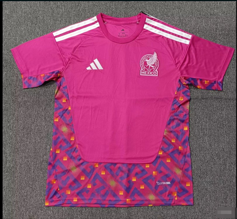 AAA Quality Mexico 2026 World Cup GK Pink Leaked Soccer Jersey AAA Quality Mexico 2026 World Cup GK Pink Leaked Soccer Jersey